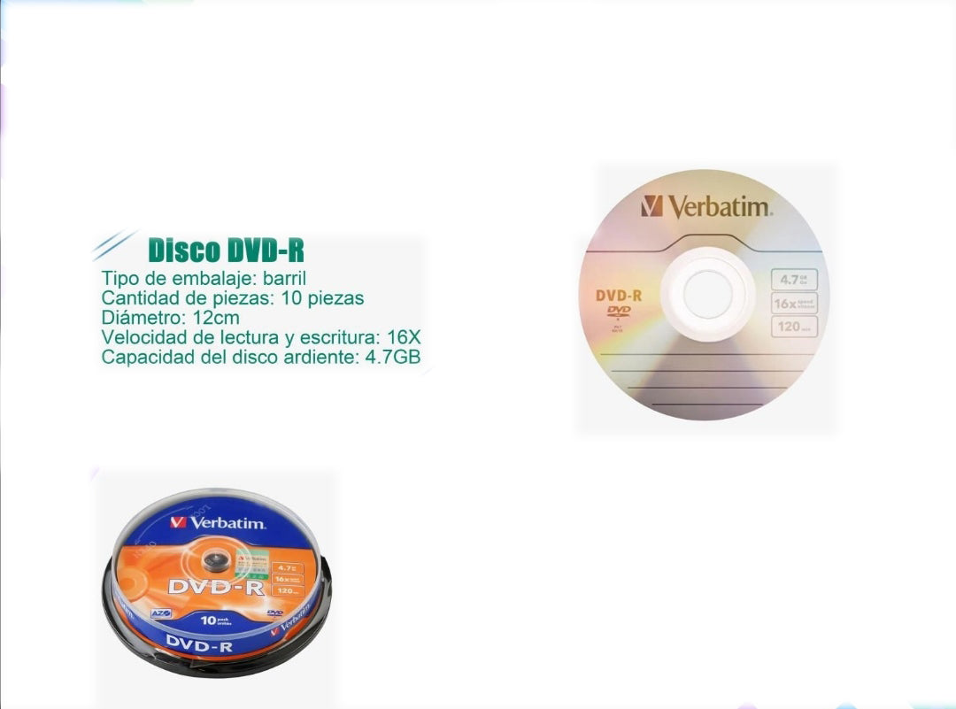 VERBATIM DISCO DVD-R  10