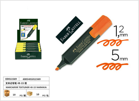 MARCADOR TEXTLINER 48-15 NARANJA