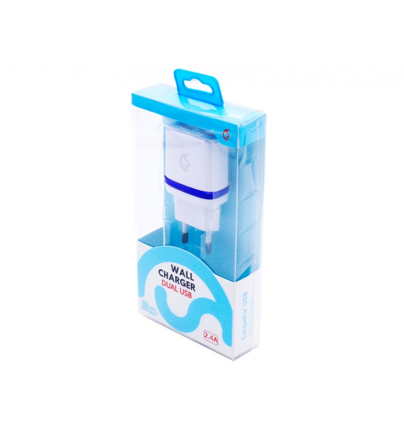 Enchufe de 2 entradas USB 2.4A