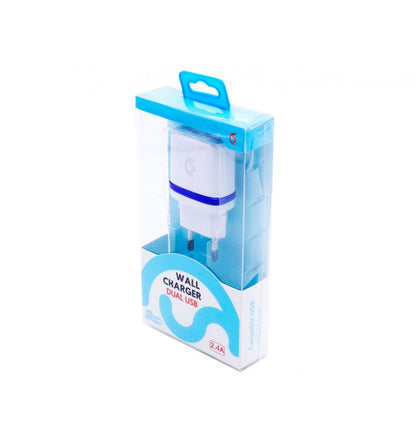 Enchufe de 2 entradas USB 2.4A