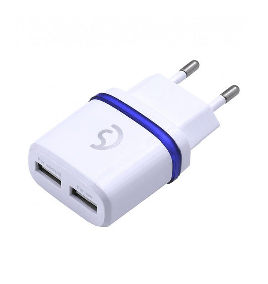 Enchufe de 2 entradas USB 2.4A