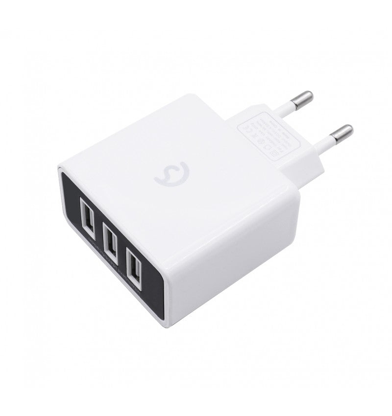 Enchufe de 3 entradas USB 3.4A