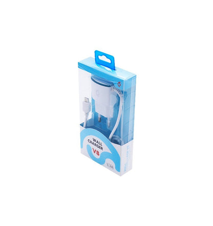 Cargador de Cable inseparable para Micro USB 1.2A V8