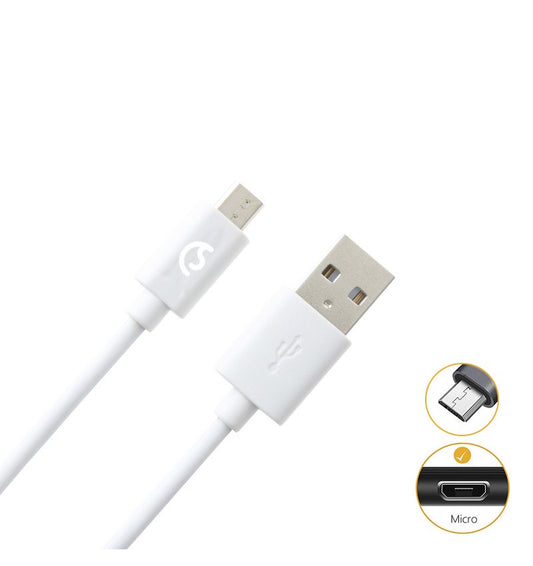 Cable USB para Micro USB 2M 2.4A V8