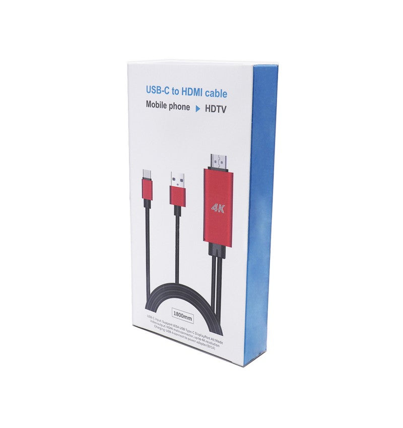 Cable Adaptador Tipo C a 4K HDMI HDTV AV TV