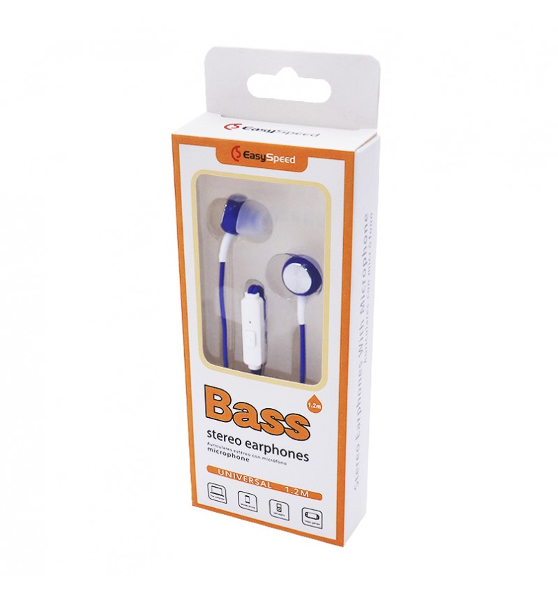Auriculares con membrana estereo bass con microfono y control de llamada