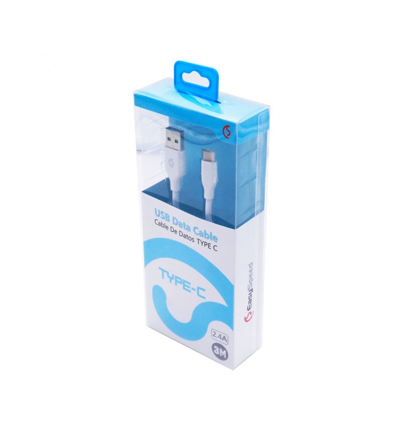 Cable USB para Tipo C 3M 2.4A
