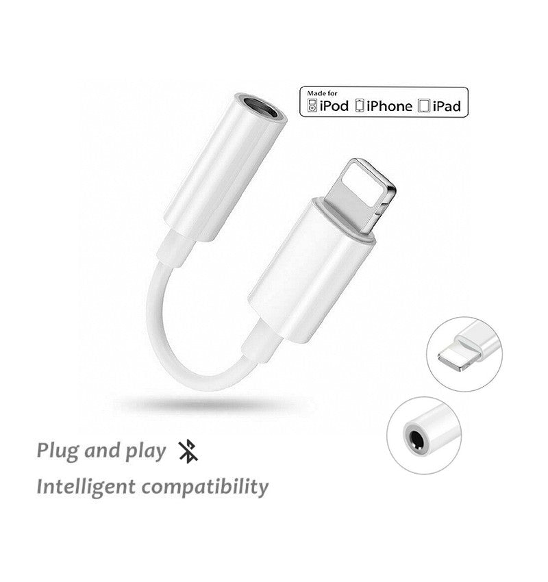 Adaptador Lightning a Audio Jack sin conexión bluetooth