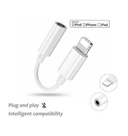 Adaptador Lightning a Audio Jack sin conexión bluetooth