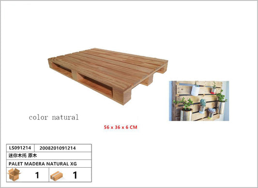 PALET MADERA NATURAL XG