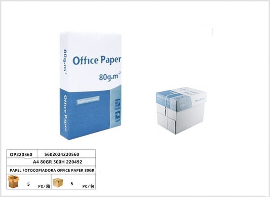 PAPEL FOTOCOPIADORA OFFICE PAPER 80GR A4