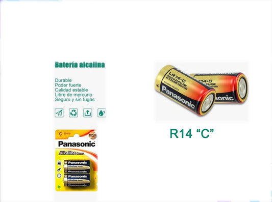 PILA PANASONIC ALCALINA R14 C