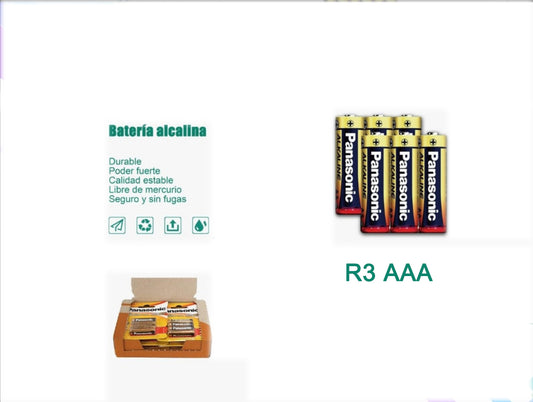 PILA PANASONIC ALCALINA R3 AAA