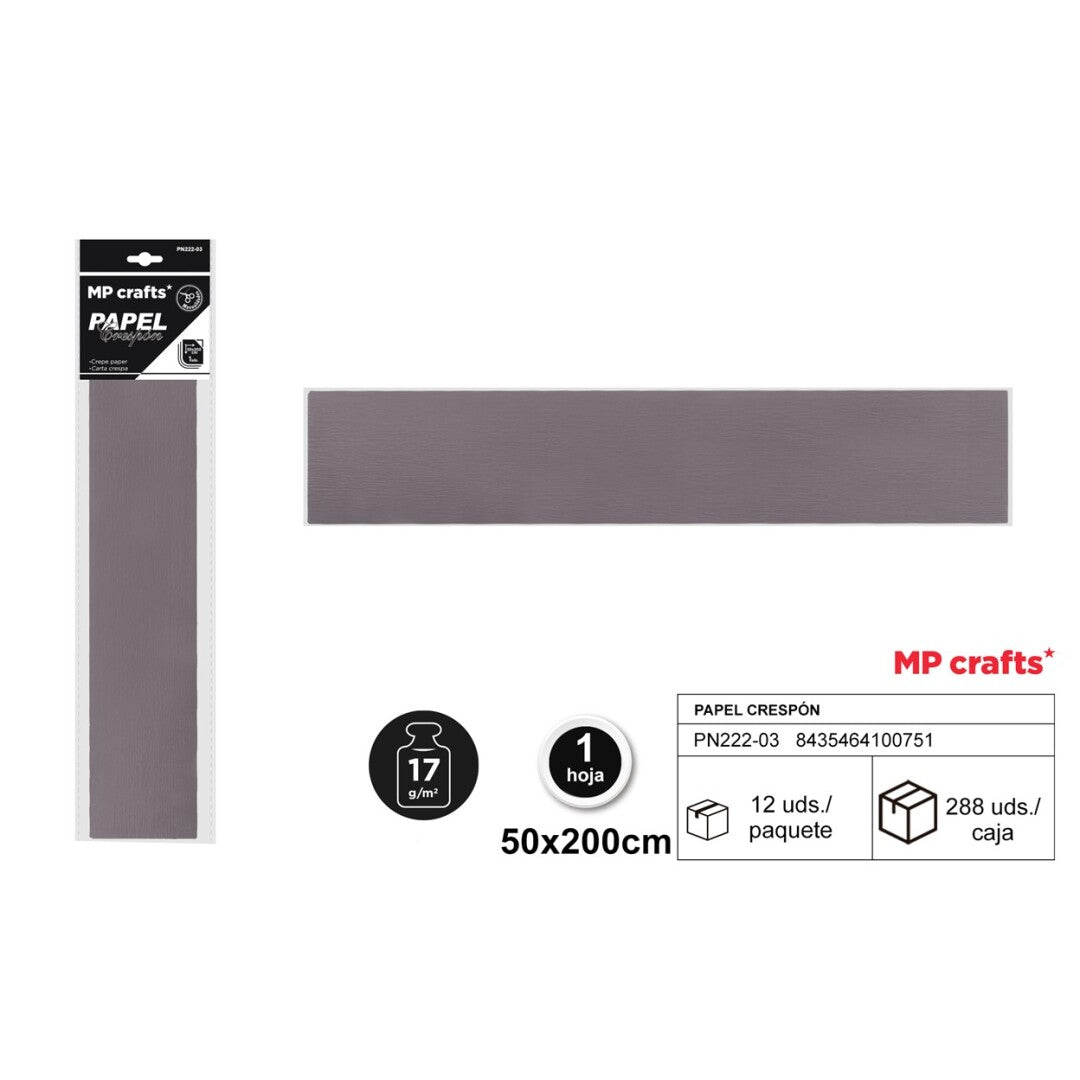 PAPEL CRESPON 50X200 22 COLORES