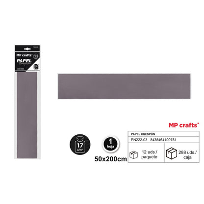 PAPEL CRESPON 50X200 22 COLORES