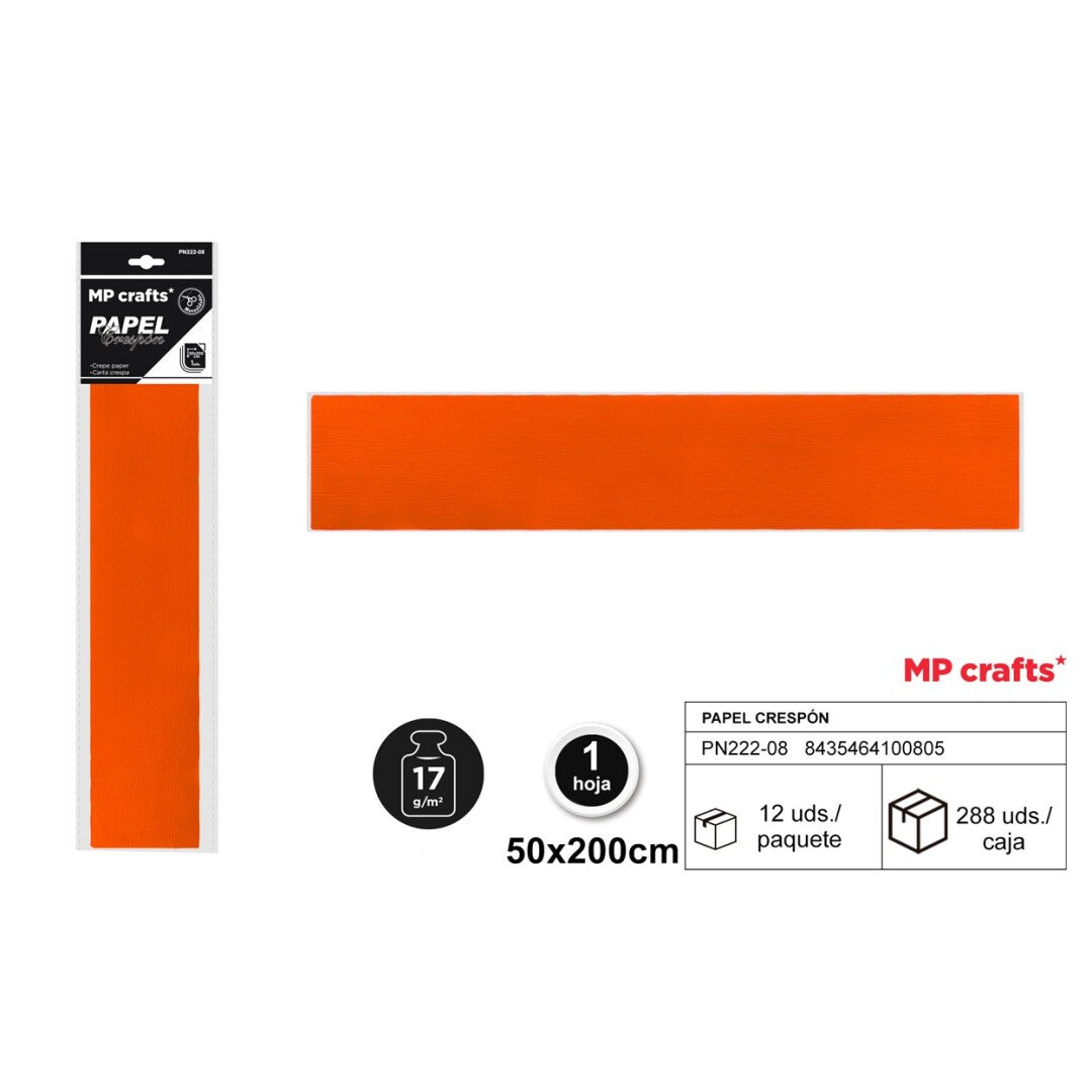 PAPEL CRESPON 50X200 22 COLORES