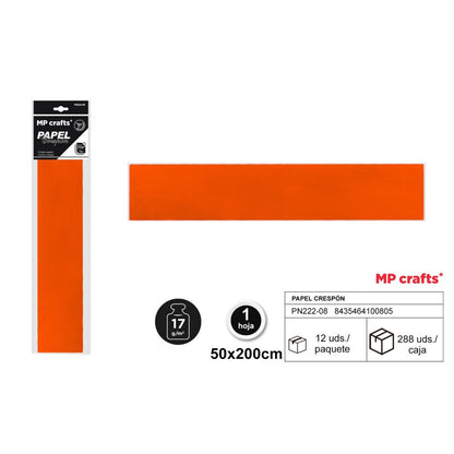 PAPEL CRESPON 50X200 22 COLORES