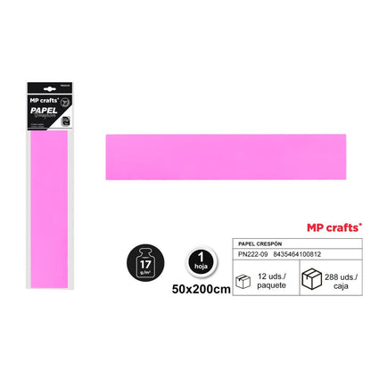 PAPEL CRESPON 50X200 22 COLORES
