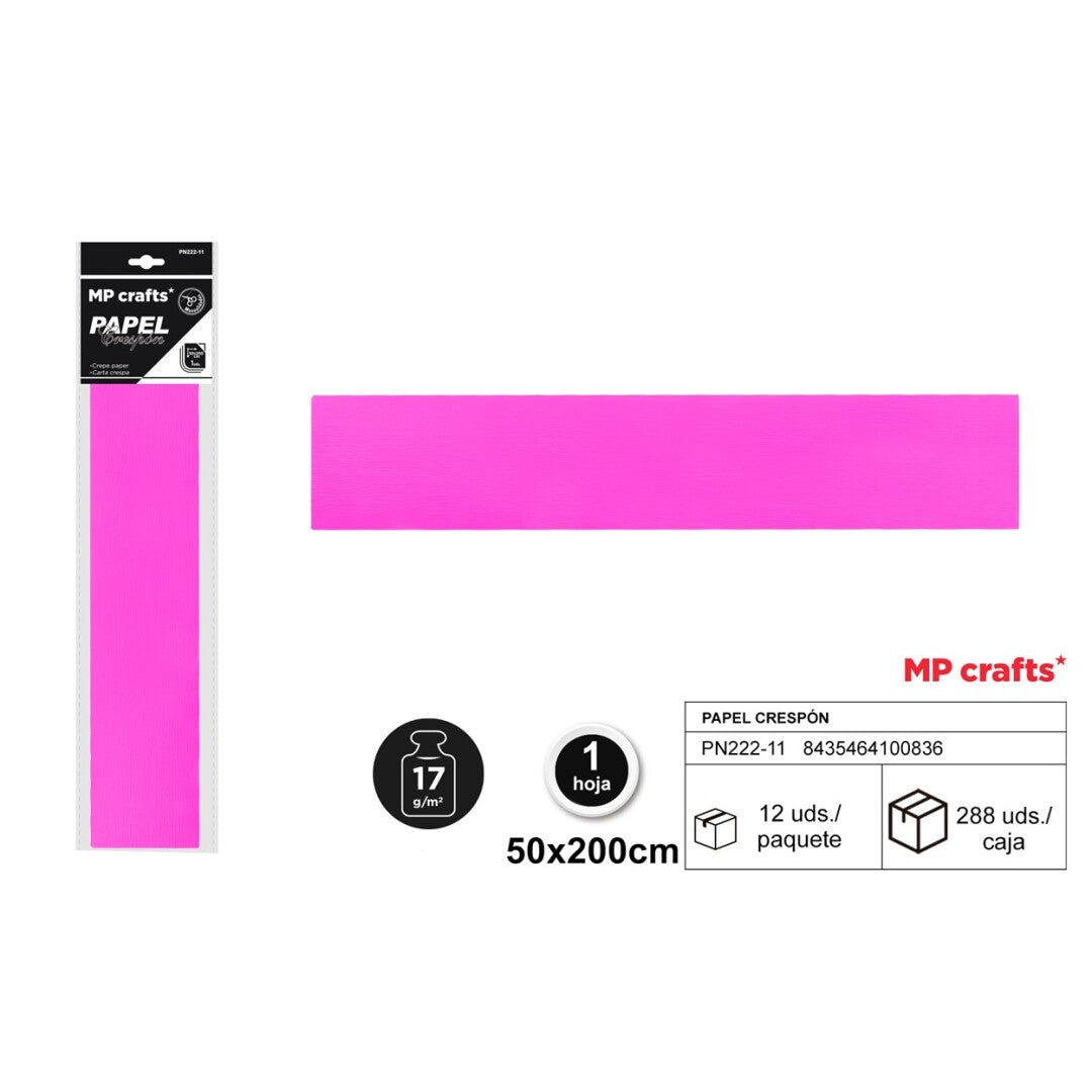 PAPEL CRESPON 50X200 22 COLORES