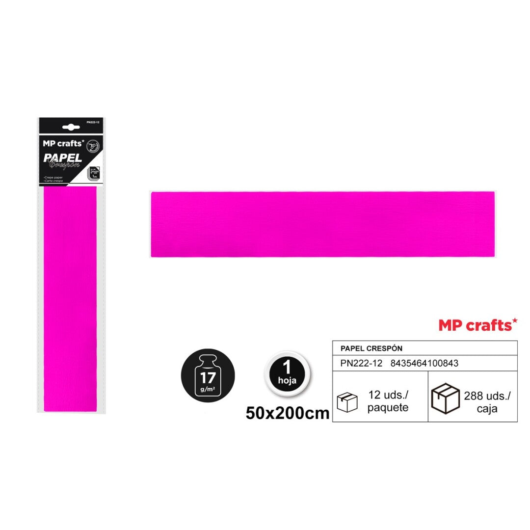 PAPEL CRESPON 50X200 22 COLORES