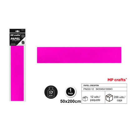 PAPEL CRESPON 50X200 22 COLORES