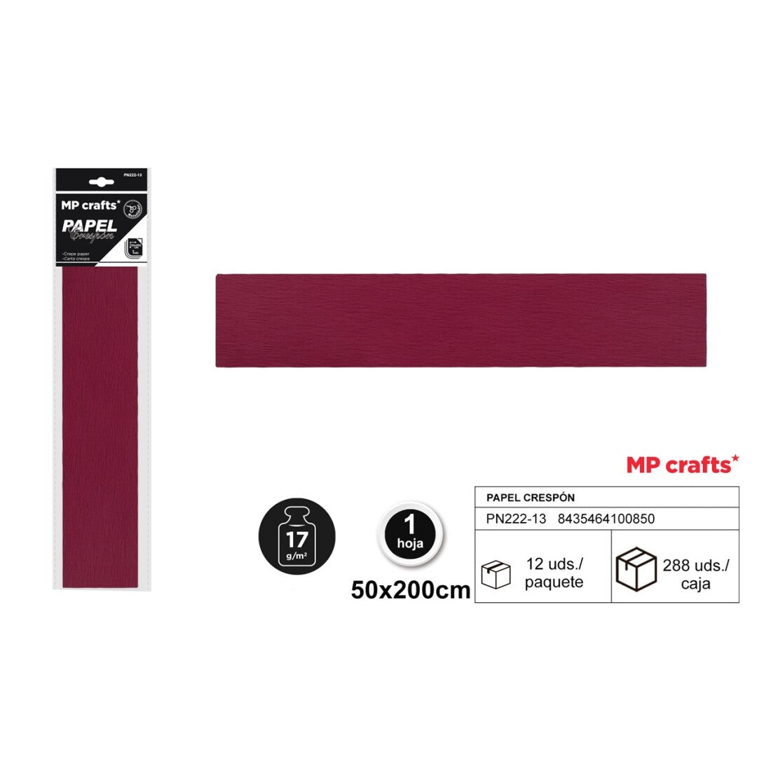 PAPEL CRESPON 50X200 22 COLORES