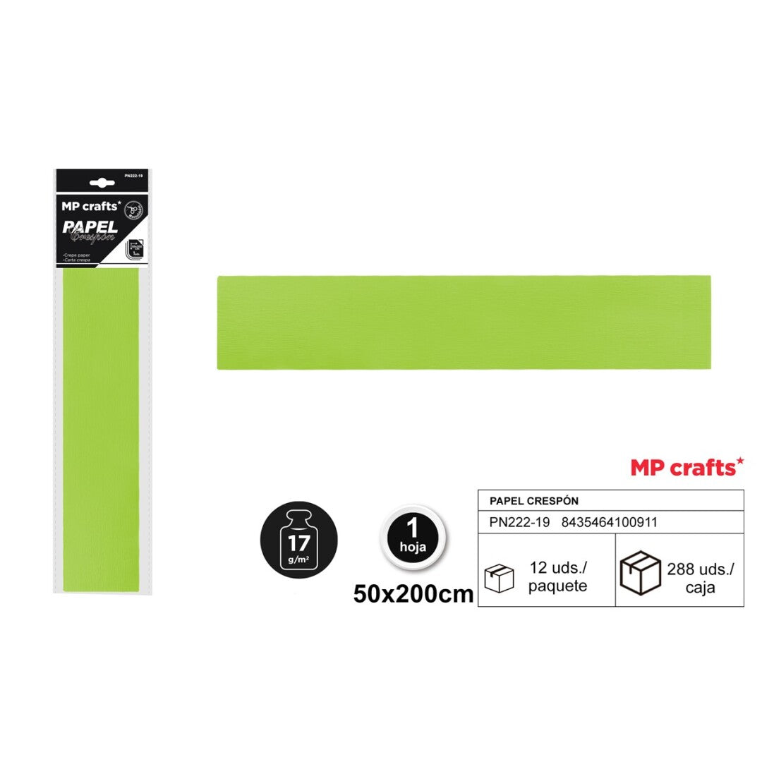 PAPEL CRESPON 50X200 22 COLORES
