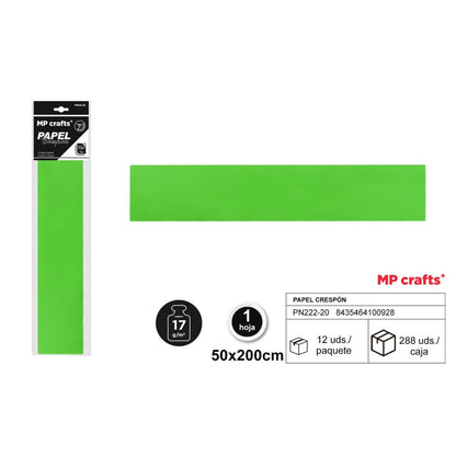 PAPEL CRESPON 50X200 22 COLORES