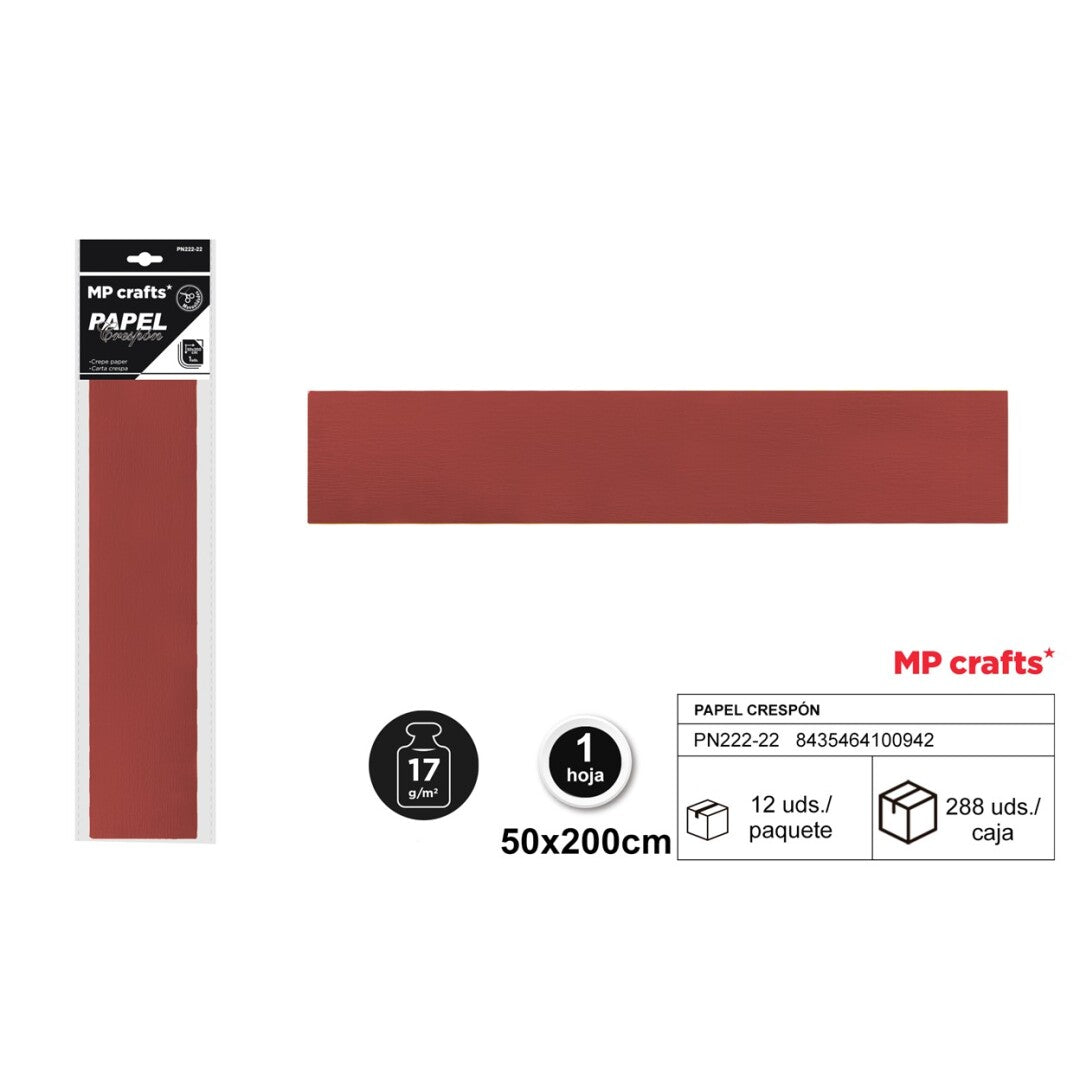 PAPEL CRESPON 50X200 22 COLORES