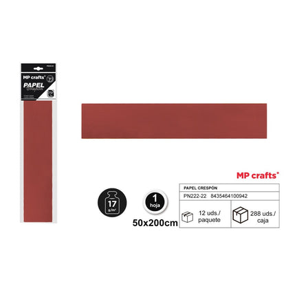 PAPEL CRESPON 50X200 22 COLORES