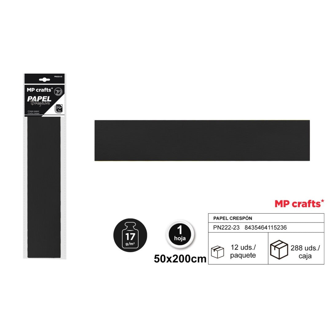 PAPEL CRESPON 50X200 22 COLORES