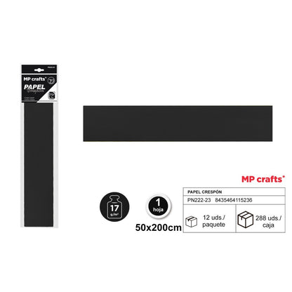 PAPEL CRESPON 50X200 22 COLORES
