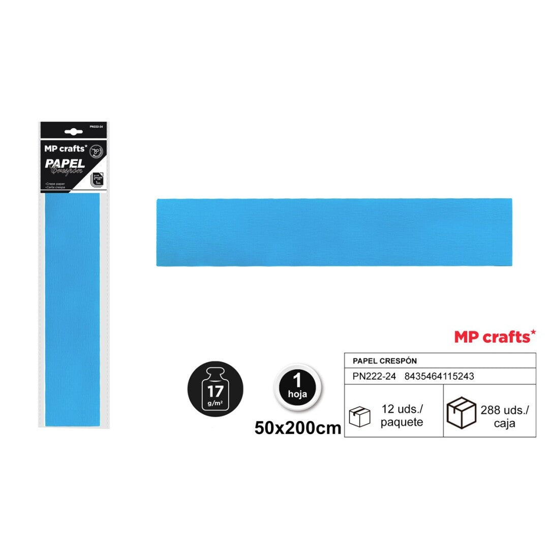 PAPEL CRESPON 50X200 22 COLORES
