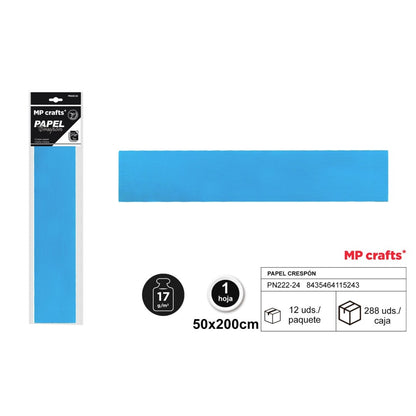 PAPEL CRESPON 50X200 22 COLORES