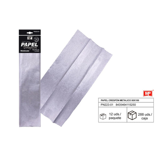 PAPEL CRESPON METALICO 50X100 4 COLORES