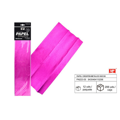 PAPEL CRESPON METALICO 50X100 4 COLORES