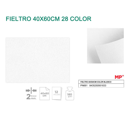 FIELTRO 40X60CM (28 COLOR)