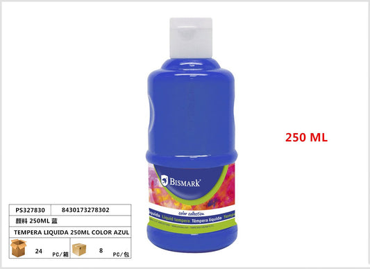 TEMPERA LIQUIDA 250ML COLOR AZUL